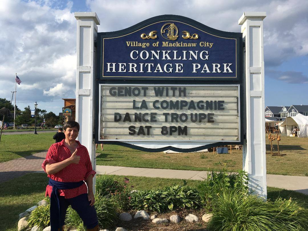 Conkling Heritage Park marquee sign for La Compagnie performance